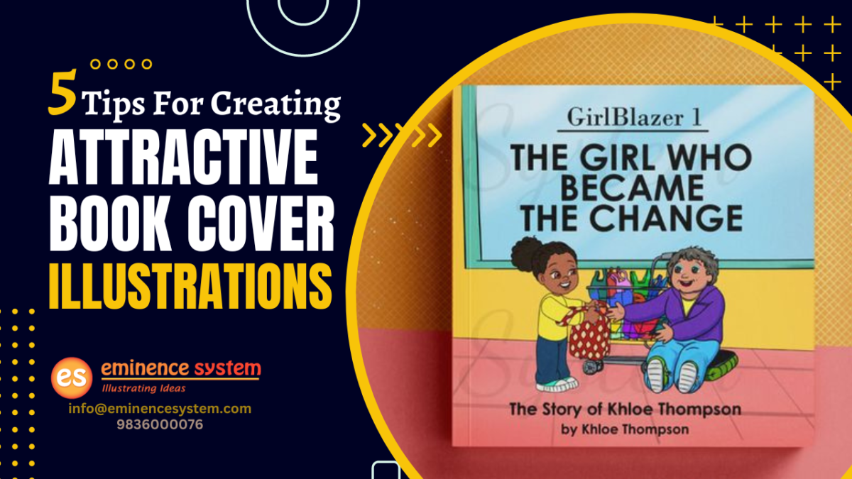 Top 5 tips for creating attractive book cover illustrations.